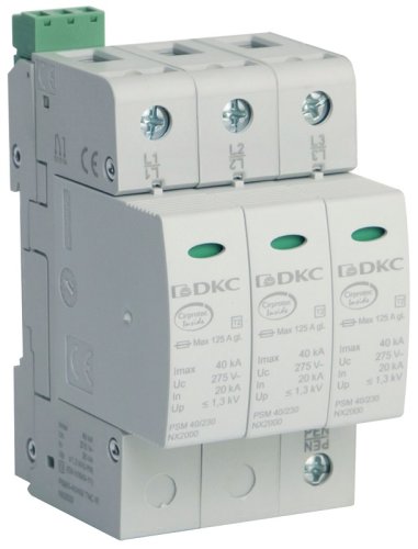 Ограничитель импульсных напряжений УЗИП DKC Jupiter 3п L1-L2-L3-PEN классII 40кА с NFC фото Ограничитель импульсных напряжений УЗИП DKC Jupiter 3п L1-L2-L3-PEN классII 40кА с NFC картинка